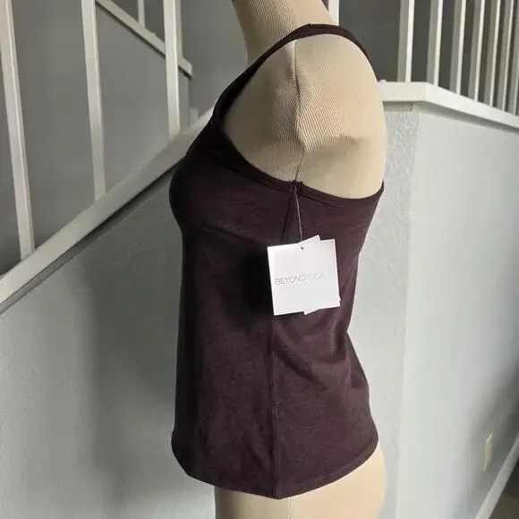 Beyond Yoga Spacedye Step Up Racerback Tank Dark Brown Women’s Size Medium NWT - Picture 5 of 9
